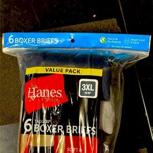 Hanes mens boxer briefs size 3XL 48-50 inch waist